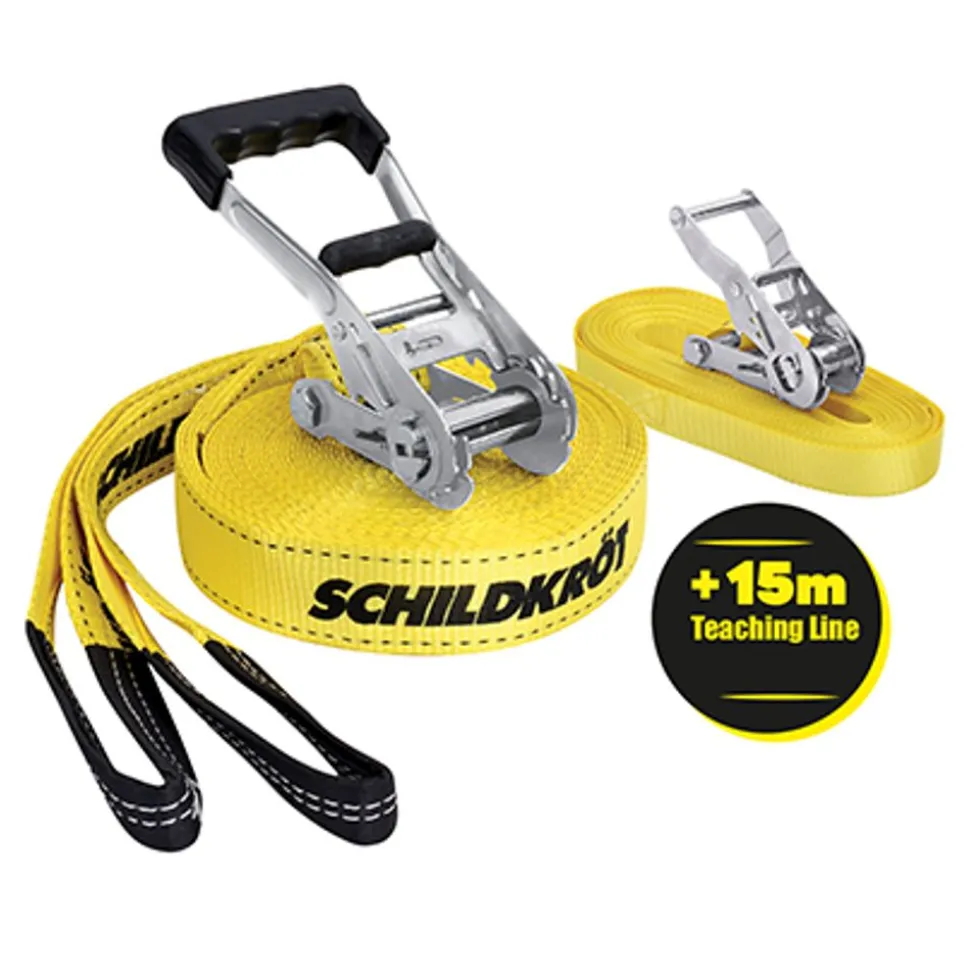 Schildkrot Slackline - Inkl. Hjaelpeline