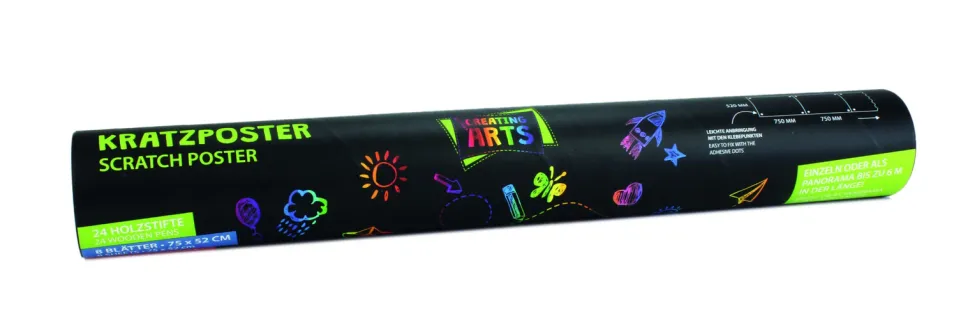 Scratch Plakater (52 X 75 Cm), 8 Stk