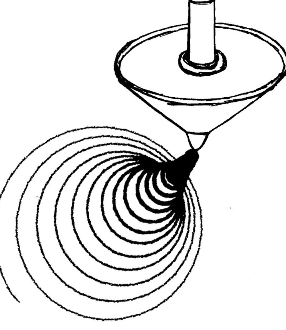 Snurretop Med Farvekridt