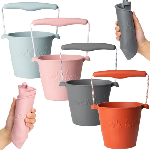 Spand I Silikone - Foldbar - Nordiske Farver