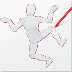 Stencil, Bevaegelig - Lær At Tegne Mennesker