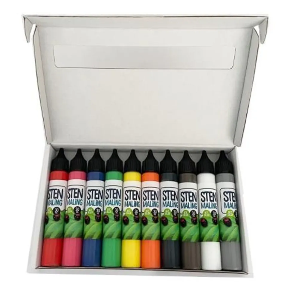 Stenmaling 10 X 30 Ml