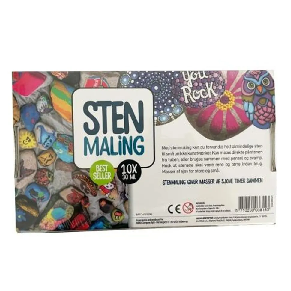 Stenmaling 10 X 30 Ml