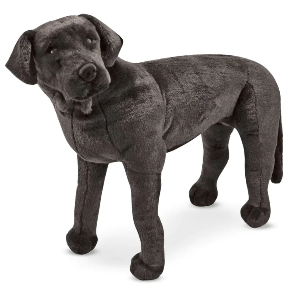 Tojdyr I Plys - Labrador, Sort