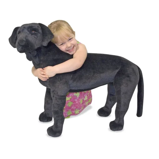 Tojdyr I Plys - Labrador, Sort