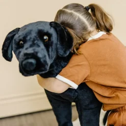 Tojdyr I Plys - Labrador, Sort