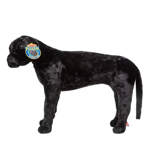 Tojdyr I Plys - Labrador, Sort