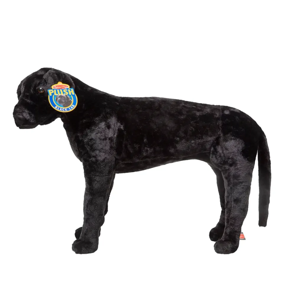 Tojdyr I Plys - Labrador, Sort