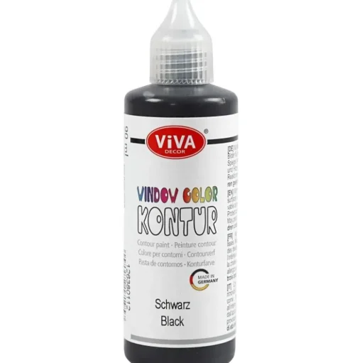 Vinduesmaling - Sort, 90 Ml.